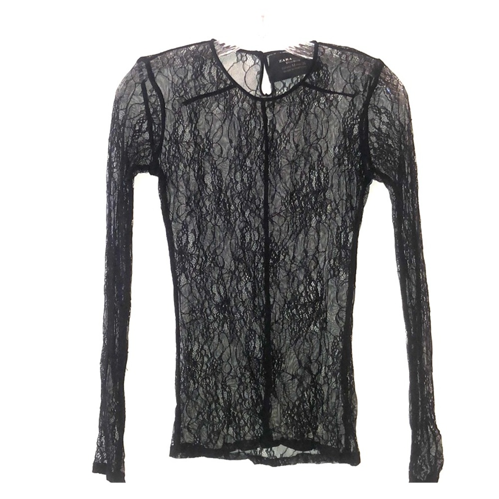 Black lace top